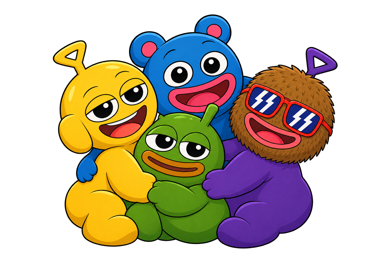 Teletomoon and friends spending time together